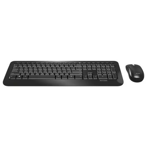 Incase Desktop 850 Kabellos Tastatur, Maus-Set Geräuscharme Tasten, Integriertes Scrollrad Deutsch, QWERTZ Schwarz Incase Desktop 850 Kabellos Tastatur, Maus-Set Geräuscharme Tasten, Integriertes Scrollrad Deutsch, QWERTZ Schwarz