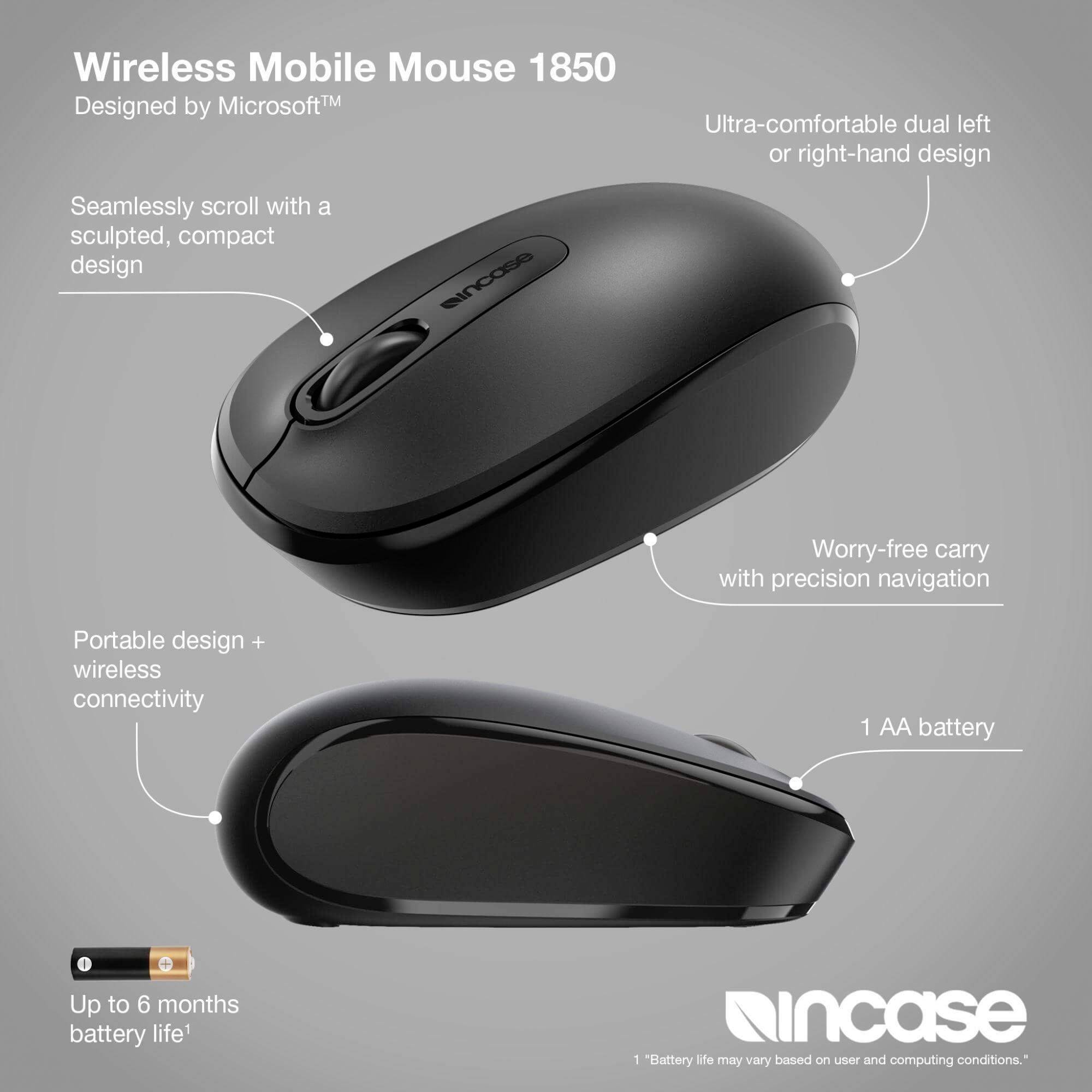 Incase Maus Kabellos Schwarz Intelligentes Scrollrad