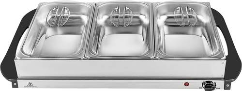 Silva Homeline SH 4.1 425009 Buffetwärmer Edelstahl, Schwarz