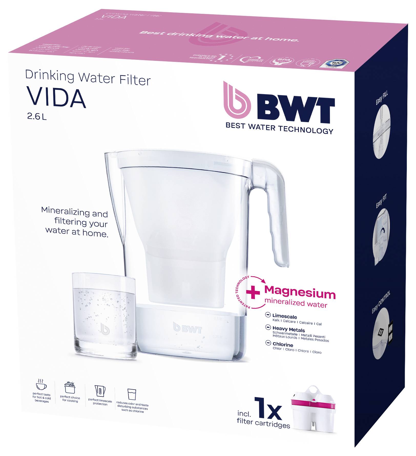 BWT VIDA 815481 Wasserfilter 2.6l Weiß