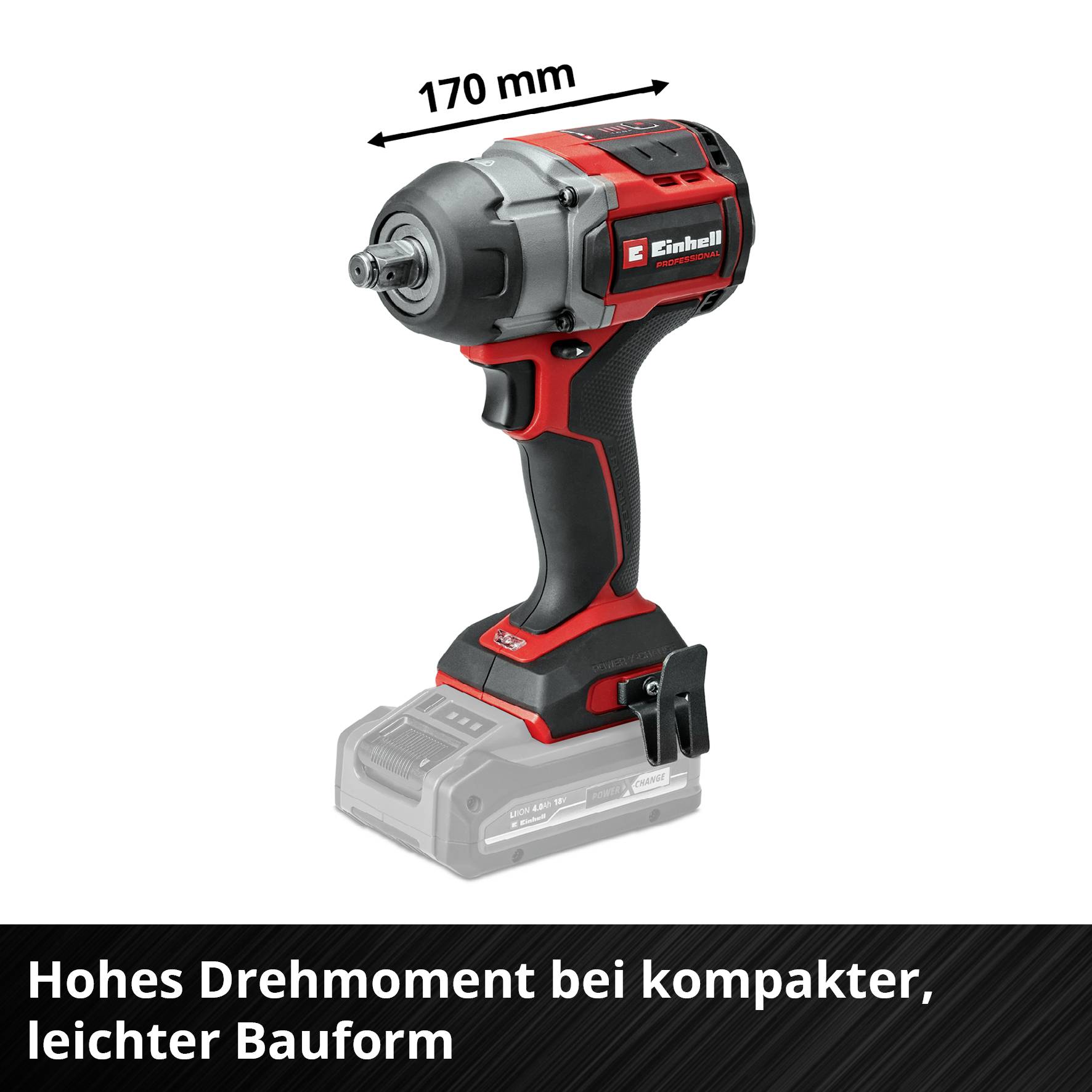 Einhell Professional TP-CW 18/750-C Li BL - Solo 4510065 Akku-Schlagschrauber 750 Nm Anzahl mitgelieferte Akkus 0