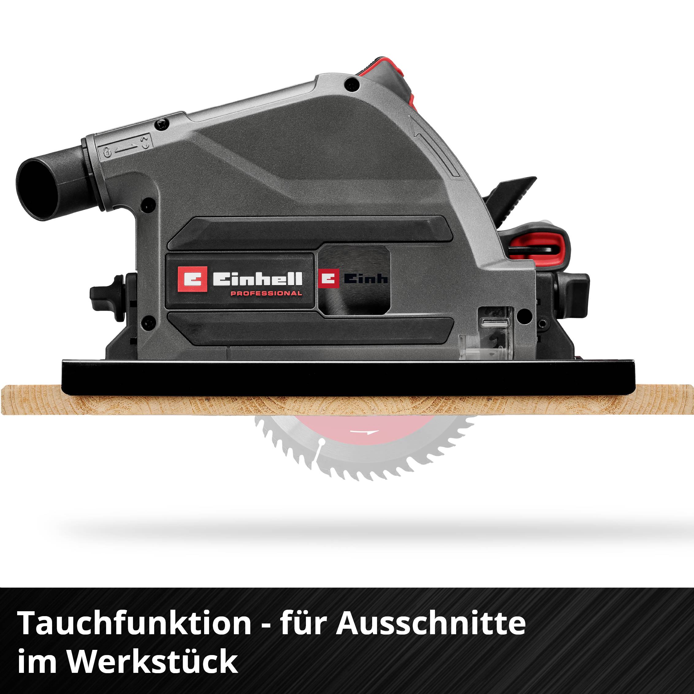 Einhell Professional TP-PS 18/165 Li BL - Solo Akku-Tauchsäge Schnitttiefe max. (90°) 56 mm