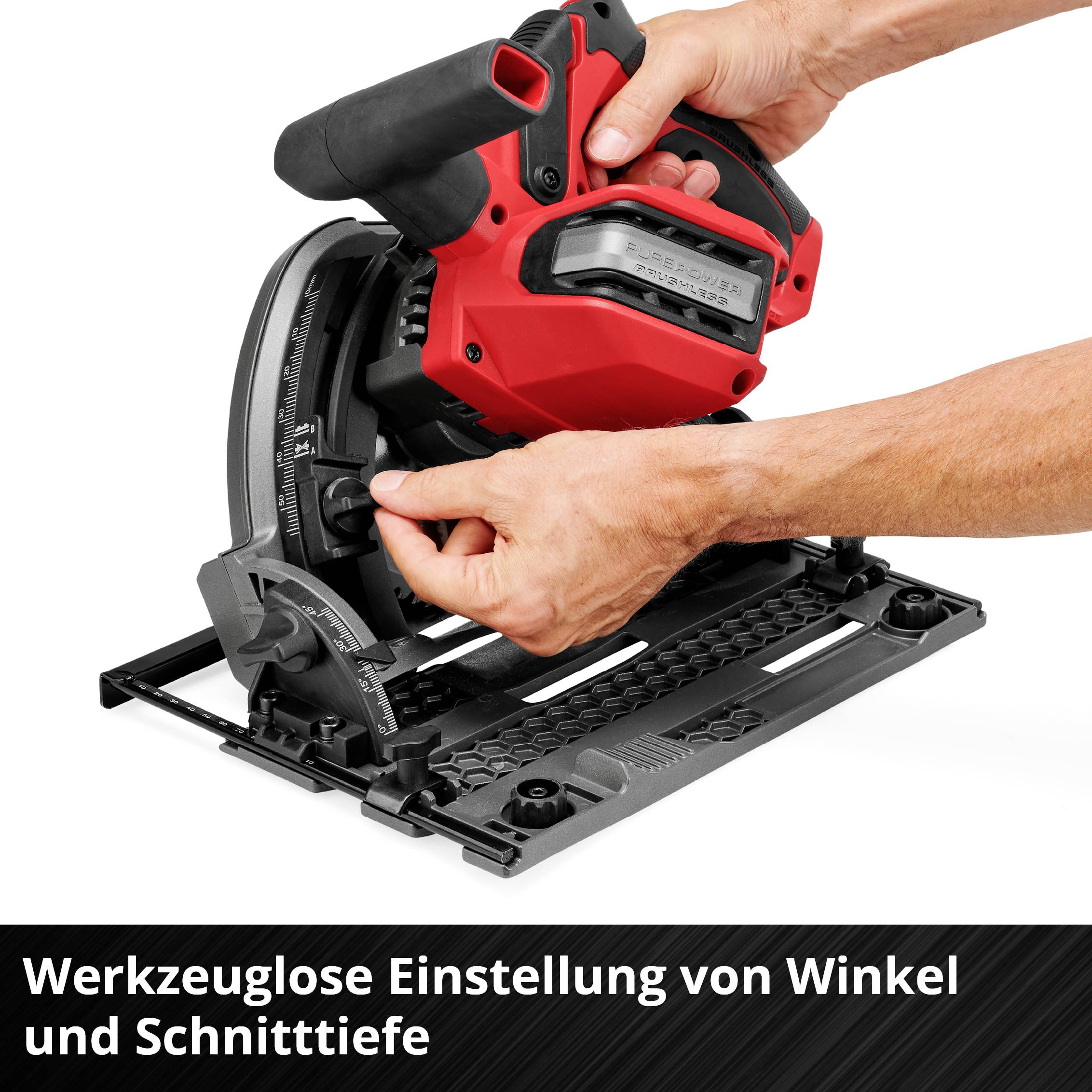 Einhell Professional TP-PS 18/165 Li BL - Solo Akku-Tauchsäge Schnitttiefe max. (90°) 56mm