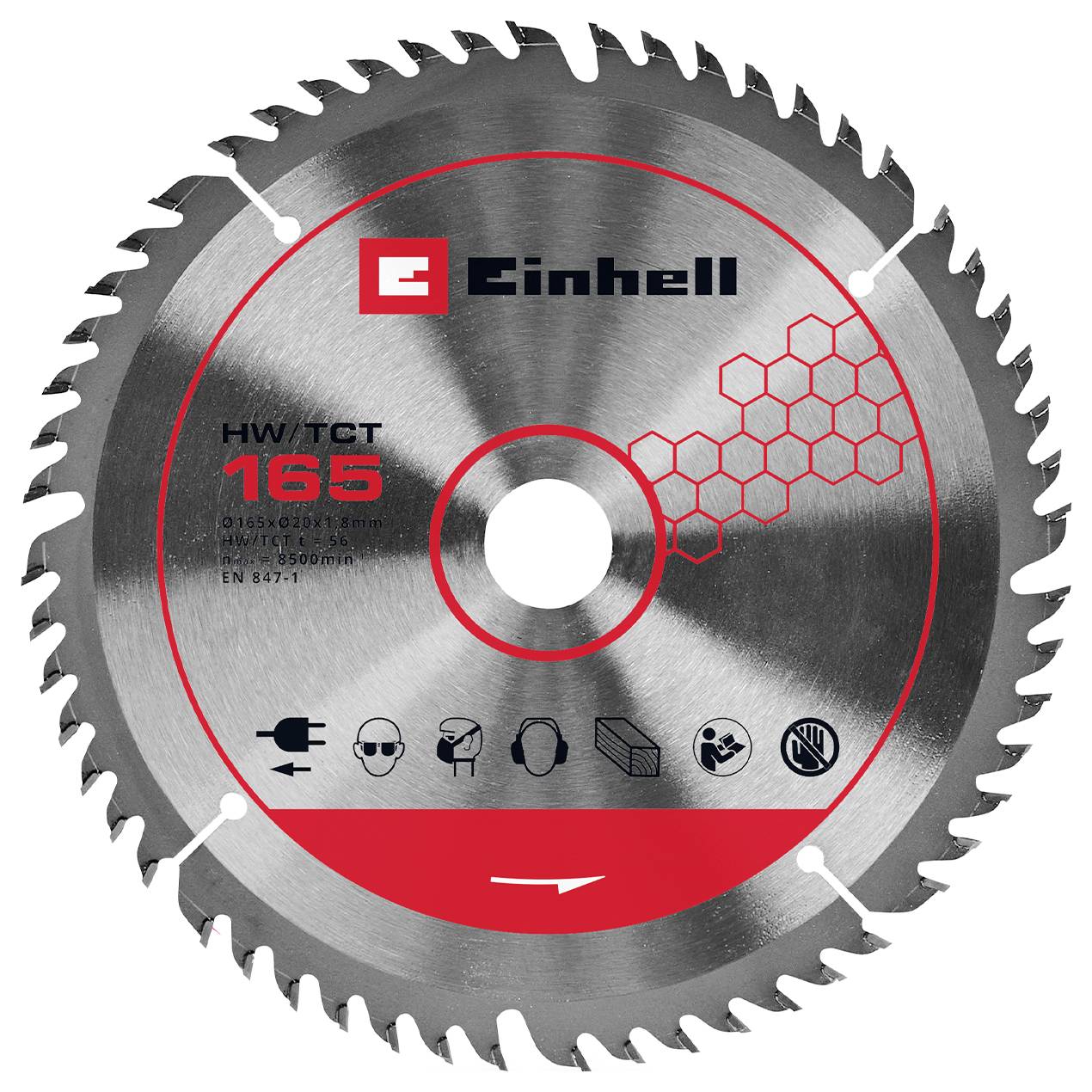 Einhell Professional TP-PS 18/165 Li BL - Solo Akku-Tauchsäge Schnitttiefe max. (90°) 56 mm