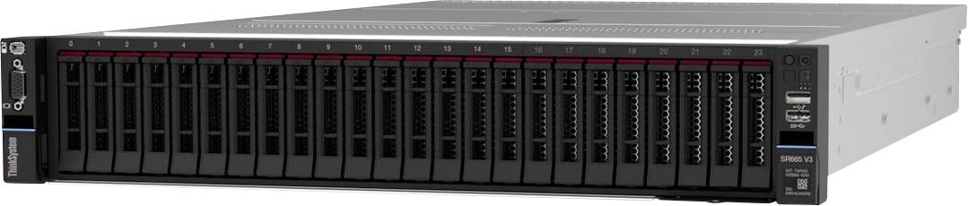 Lenovo Rack-Server PC ISG ThinkSystem SR665 AMD Epyc 9124 3.7GHz 32GB RAM ASPEED ASPEED AST2600 16 MB 7D9AA01TEA
