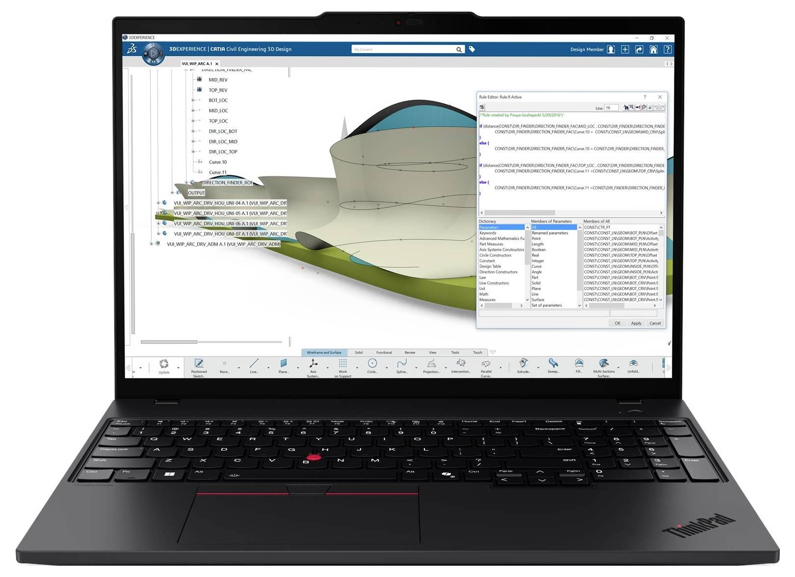 Lenovo Workstation Notebook 21QR003NGE 40.6cm (16 Zoll) WUXGA AMD Ryzen AI 7 350 32GB RAM 512GB SSD Deutsch, QWERTZ AMD Radeon™