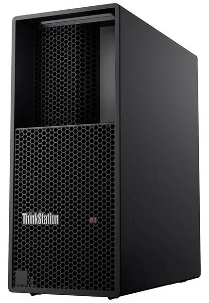 Ein schwarzer Computer-Tower mit der Beschriftung 