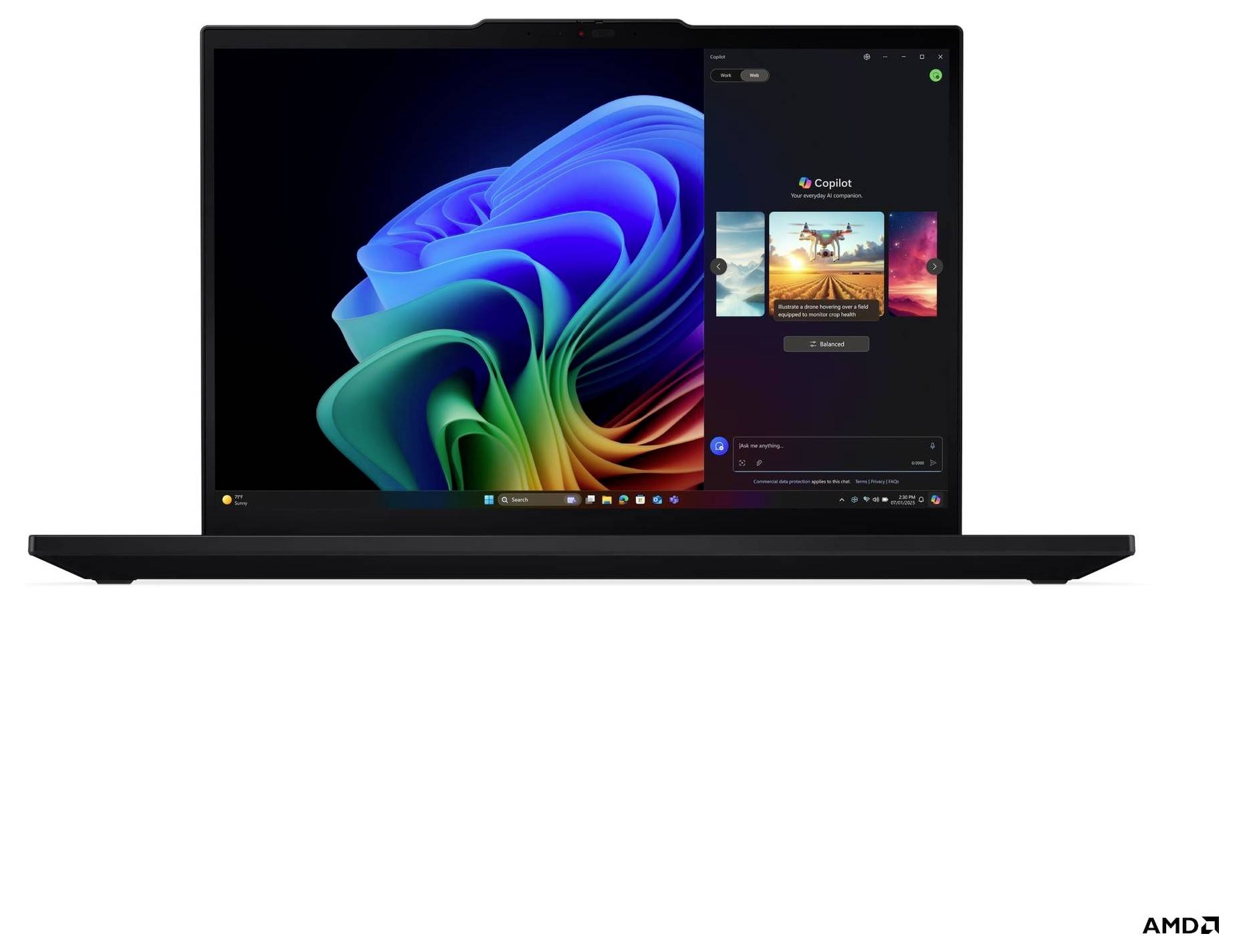 Lenovo Notebook 21QN005GGE 40.6cm (16 Zoll) WUXGA AMD Ryzen AI 5 340 32GB RAM 1TB SSD Deutsch, QWERTZ AMD Radeon™ 840M Schwarz 21Q