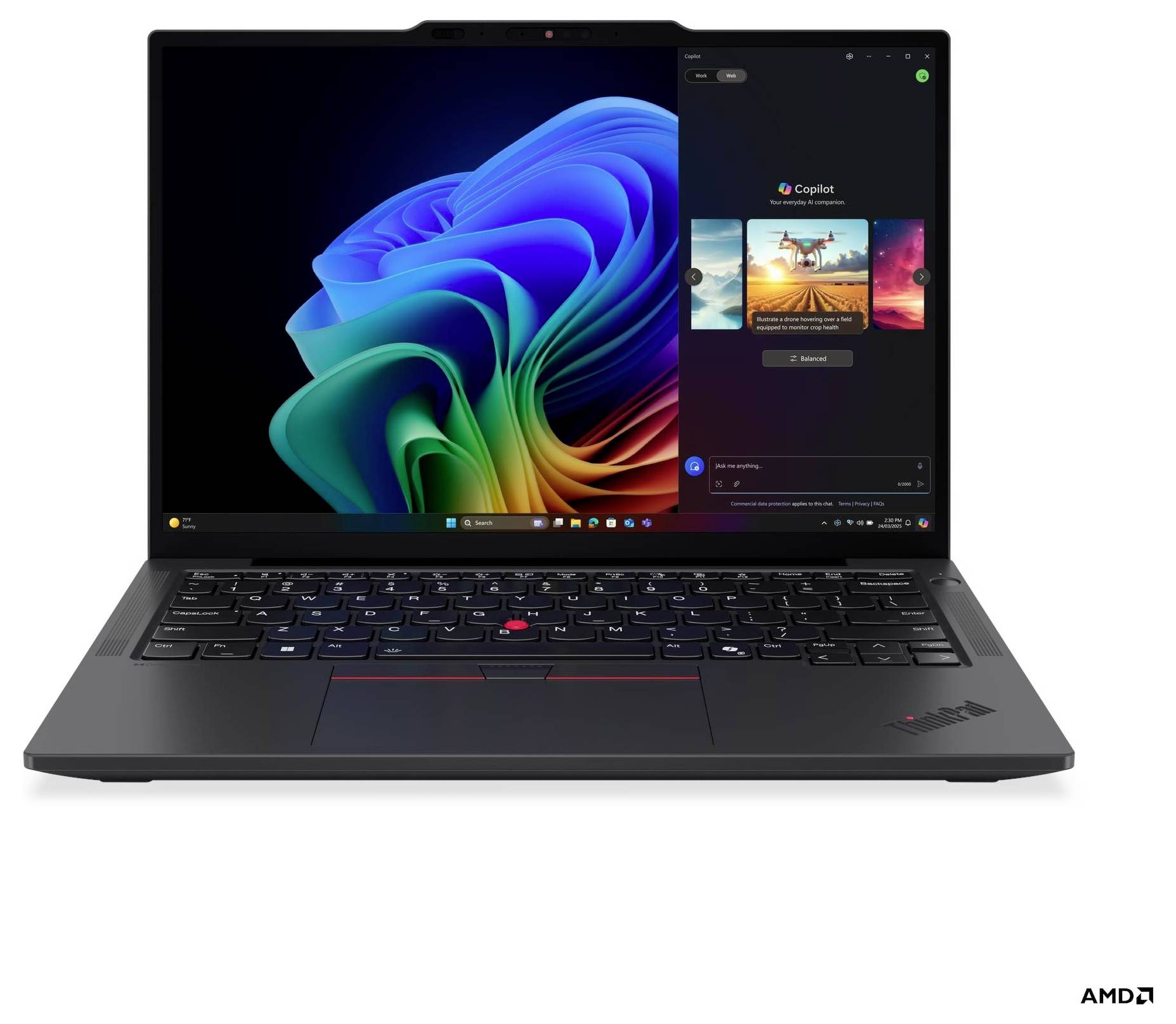 Lenovo Notebook 21RM002KGE 33.8cm (13.3 Zoll) WUXGA AMD Ryzen AI 7 350 32GB RAM 1TB SSD Deutsch, QWERTZ AMD AMD Radeon™ 860M