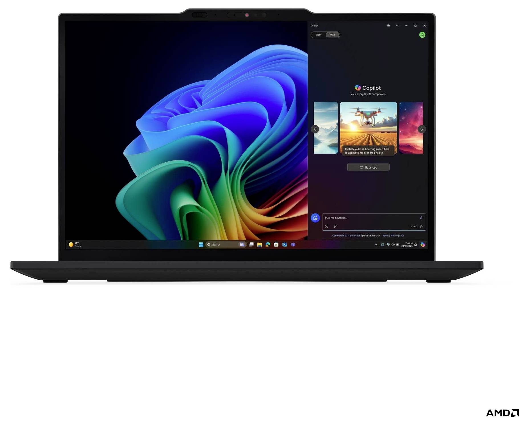 Lenovo Notebook 21RM002KGE 33.8cm (13.3 Zoll) WUXGA AMD Ryzen AI 7 350 32GB RAM 1TB SSD Deutsch, QWERTZ AMD AMD Radeon™ 860M