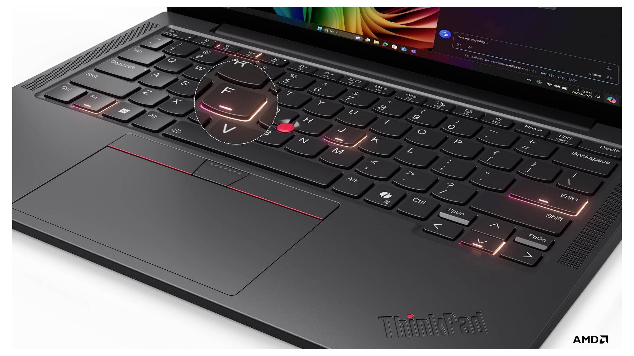 Lenovo Notebook 21RM002KGE 33.8cm (13.3 Zoll) WUXGA AMD Ryzen AI 7 350 32GB RAM 1TB SSD Deutsch, QWERTZ AMD AMD Radeon™ 860M