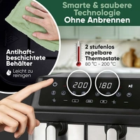 Profi Cook PC-FR 1296 H Heißluft-Fritteuse 9 l 2000 W Inox Profi Cook PC-FR 1296 H Heißluft-Fritteuse 9 l 2000 W Inox