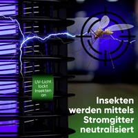 Clatronic ISL 3823 264033 UV-Insektenfänger UV-Licht, Stromgitter 4W (B x H x T) 101 x 255 x 101mm Schwarz 1St. Clatronic ISL 3823 264033 UV-Insektenfänger UV-Licht, Stromgitter 4W (B x H x T) 101 x 255 x 101mm Schwarz 1St.