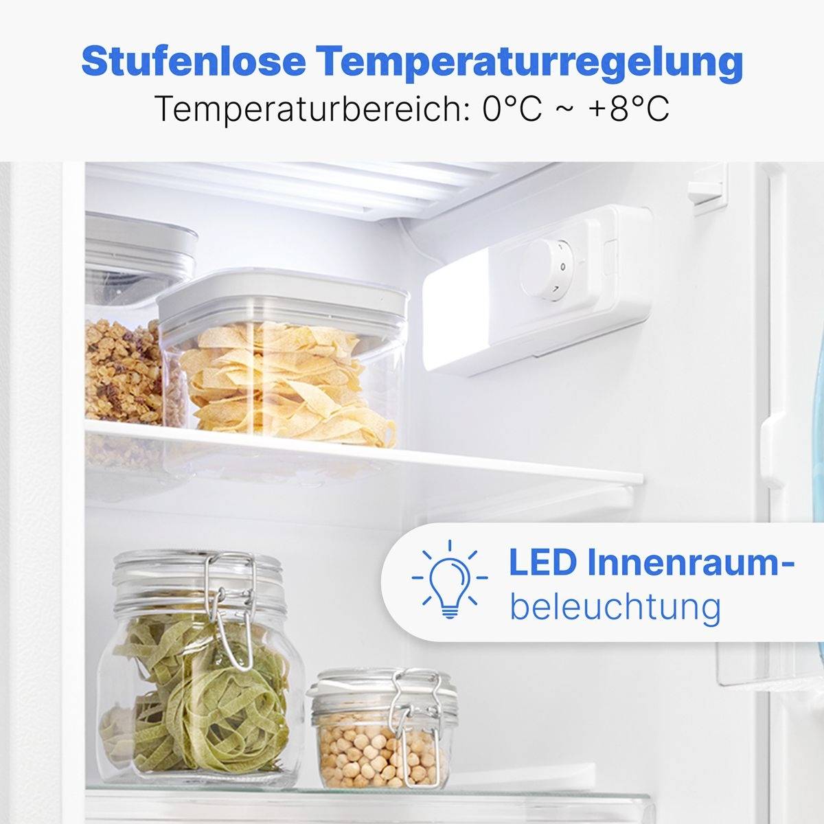 Bomann KS 7254 Kühlschrank EEK: E (A - G) 91 l Standgerät Weiß