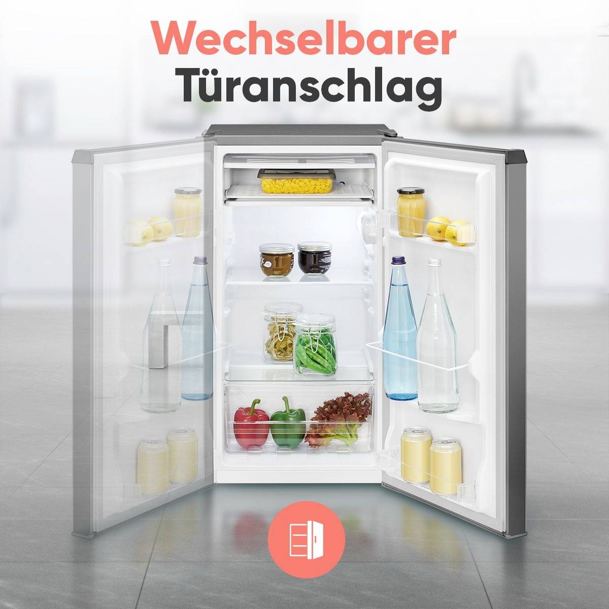 Bomann KS 7257 Kühlschrank EEK: E (A - G) 83l Standgerät Graphit