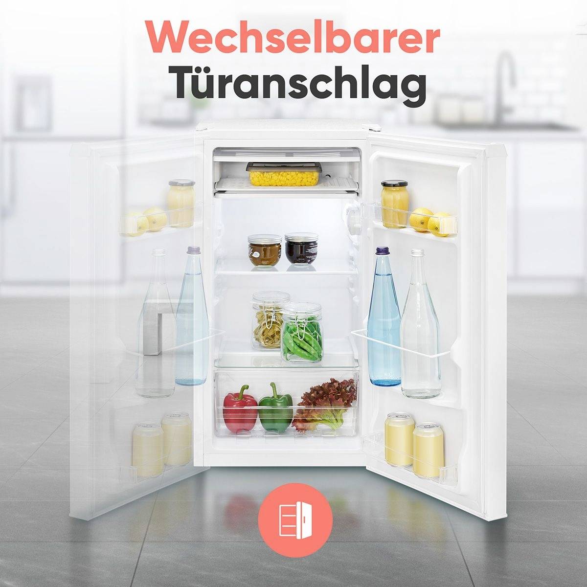 Bomann KS 7257 Kühlschrank EEK: E (A - G) 83l Standgerät Weiß