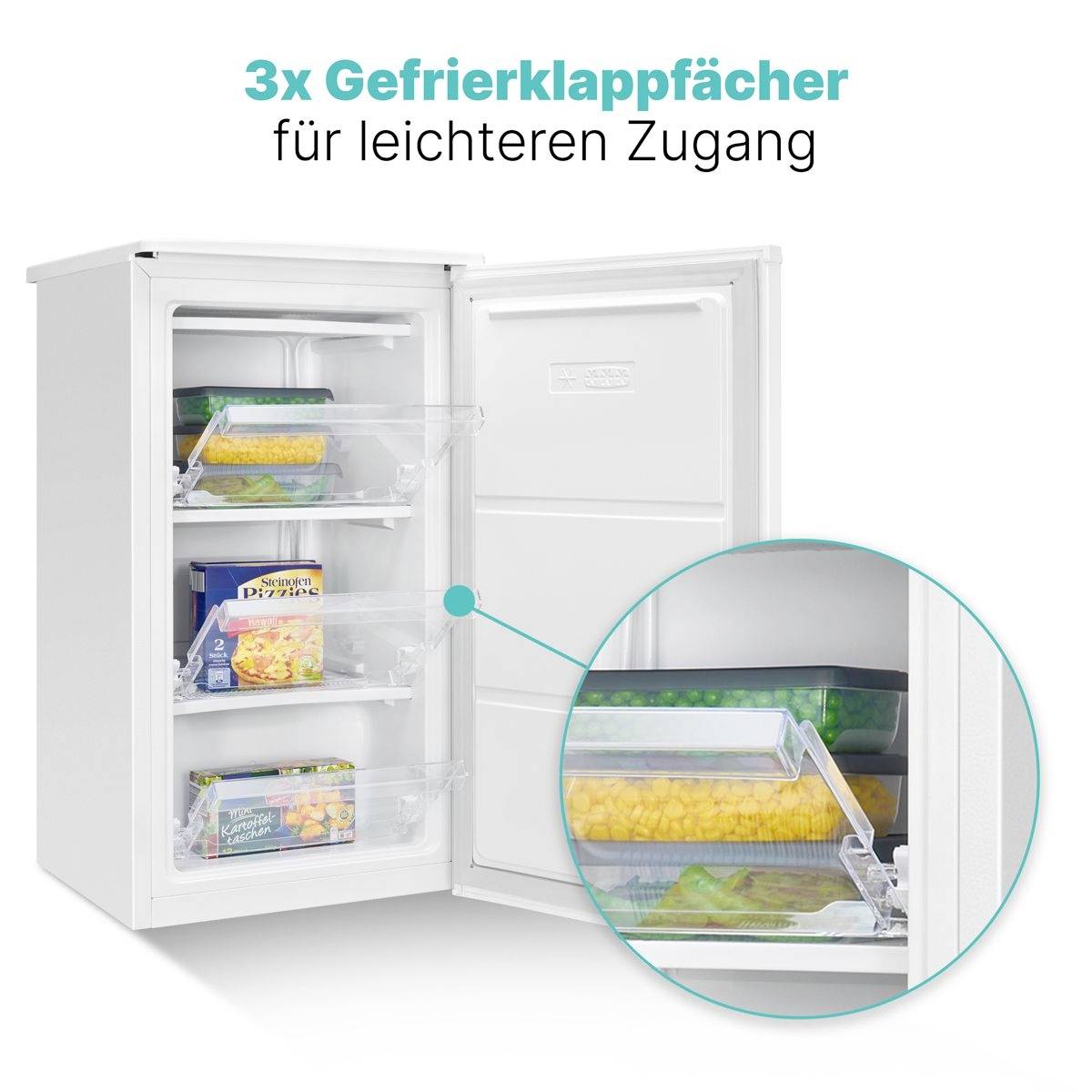 Bomann GS 7256 Gefrierschrank EEK: E (A - G) 60l Standgerät Weiß