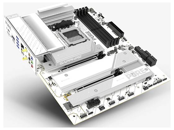 Sapphire PURE X870A Mainboard Sockel (PC) AMD® AM5 Formfaktor (Details) ATX Mainboard-Chipsatz AMD® X870
