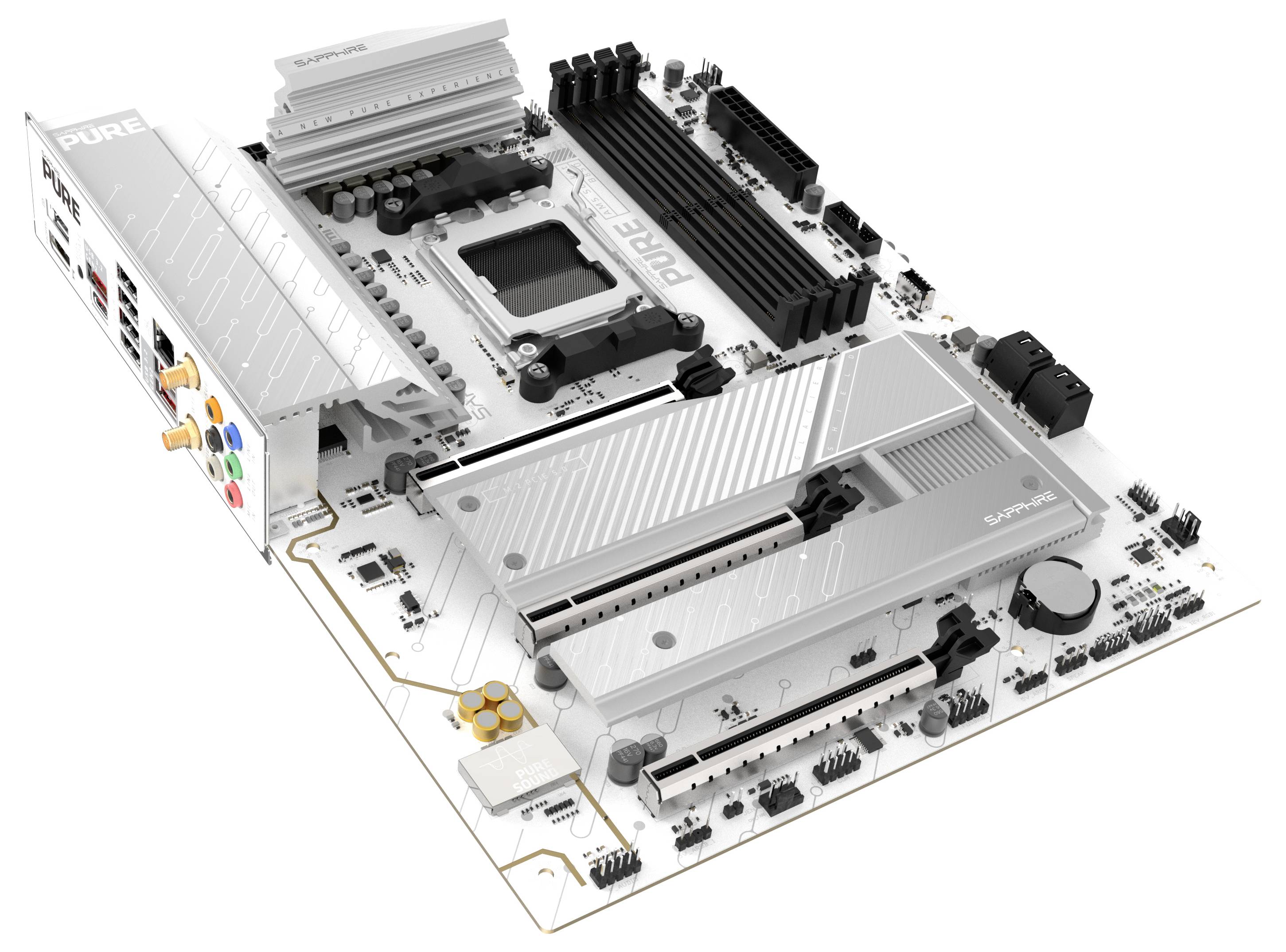 Sapphire B850A Mainboard Sockel (PC) AMD® AM5 Formfaktor (Details) ATX Mainboard-Chipsatz AMD® B850