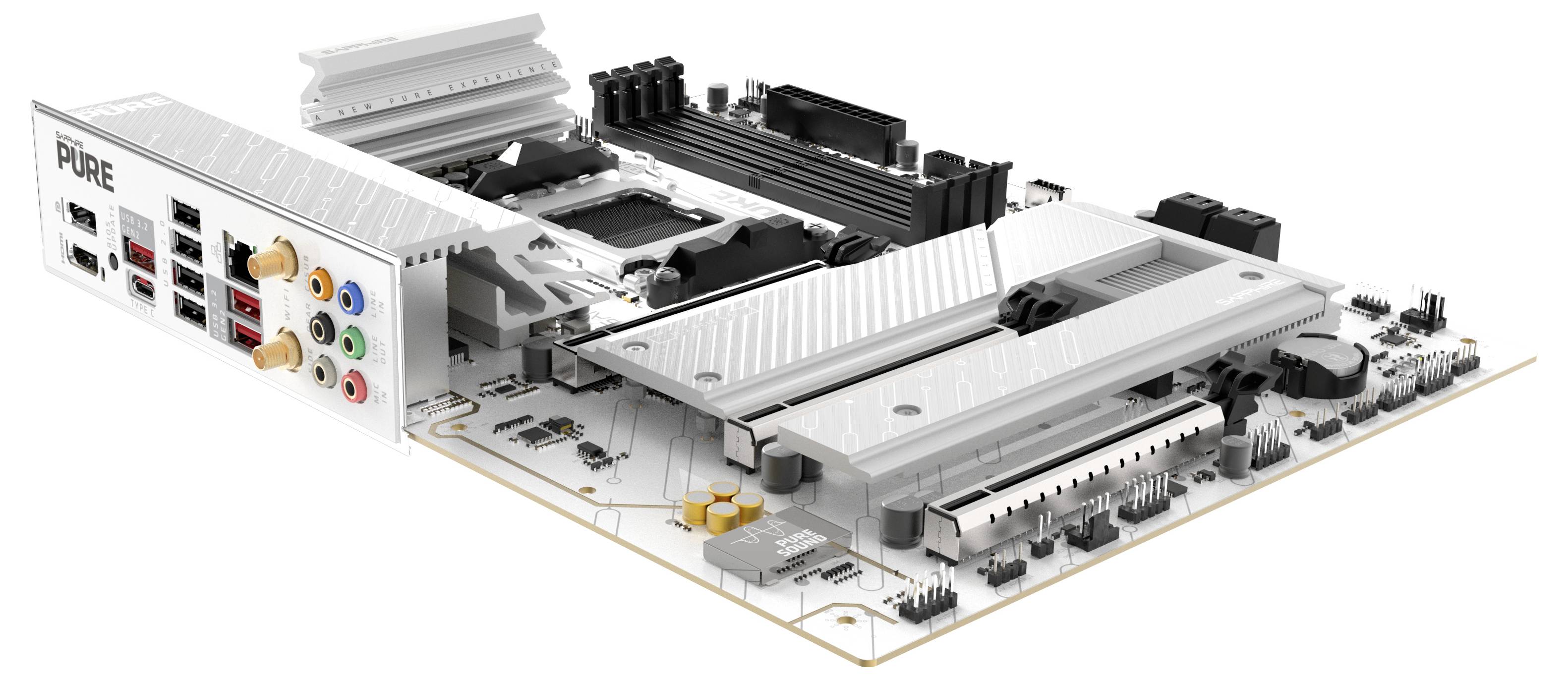 Sapphire B850A Mainboard Sockel (PC) AMD® AM5 Formfaktor (Details) ATX Mainboard-Chipsatz AMD® B850