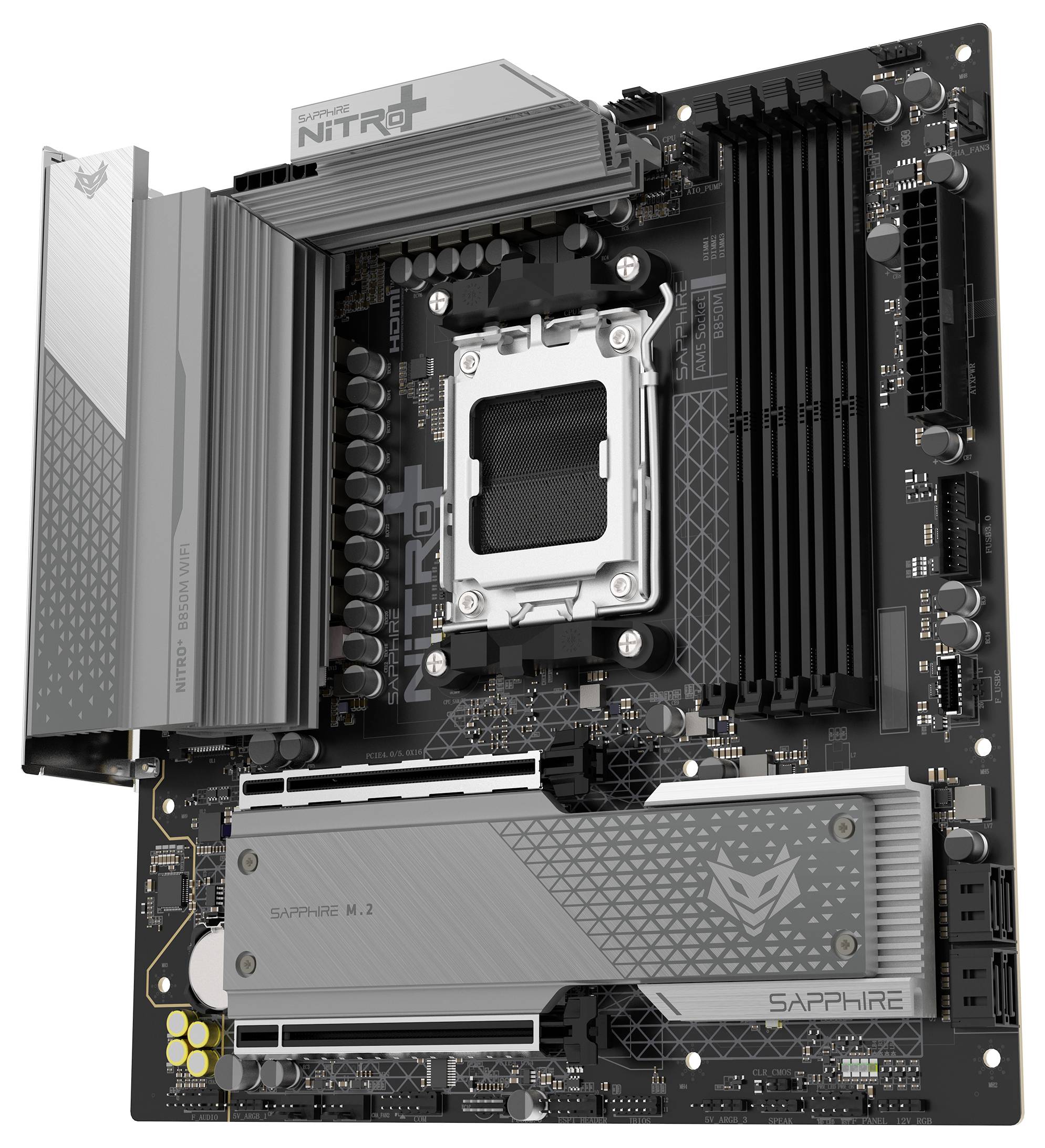 Sapphire 52123-01-40G Mainboard Sockel (PC) AMD® AM5 Formfaktor (Details) Micro-ATX Mainboard-Chipsatz AMD® B850
