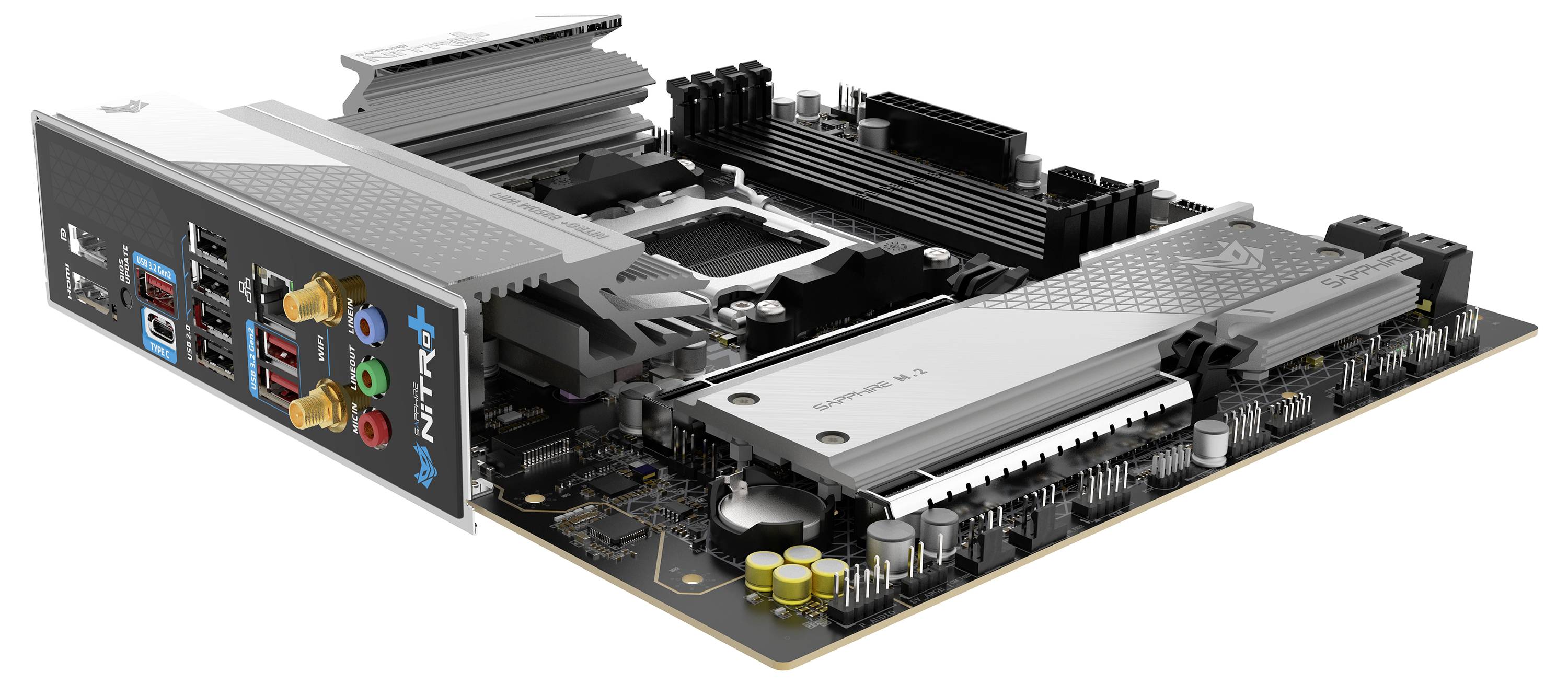 Sapphire 52123-01-40G Mainboard Sockel (PC) AMD® AM5 Formfaktor (Details) Micro-ATX Mainboard-Chipsatz AMD® B850