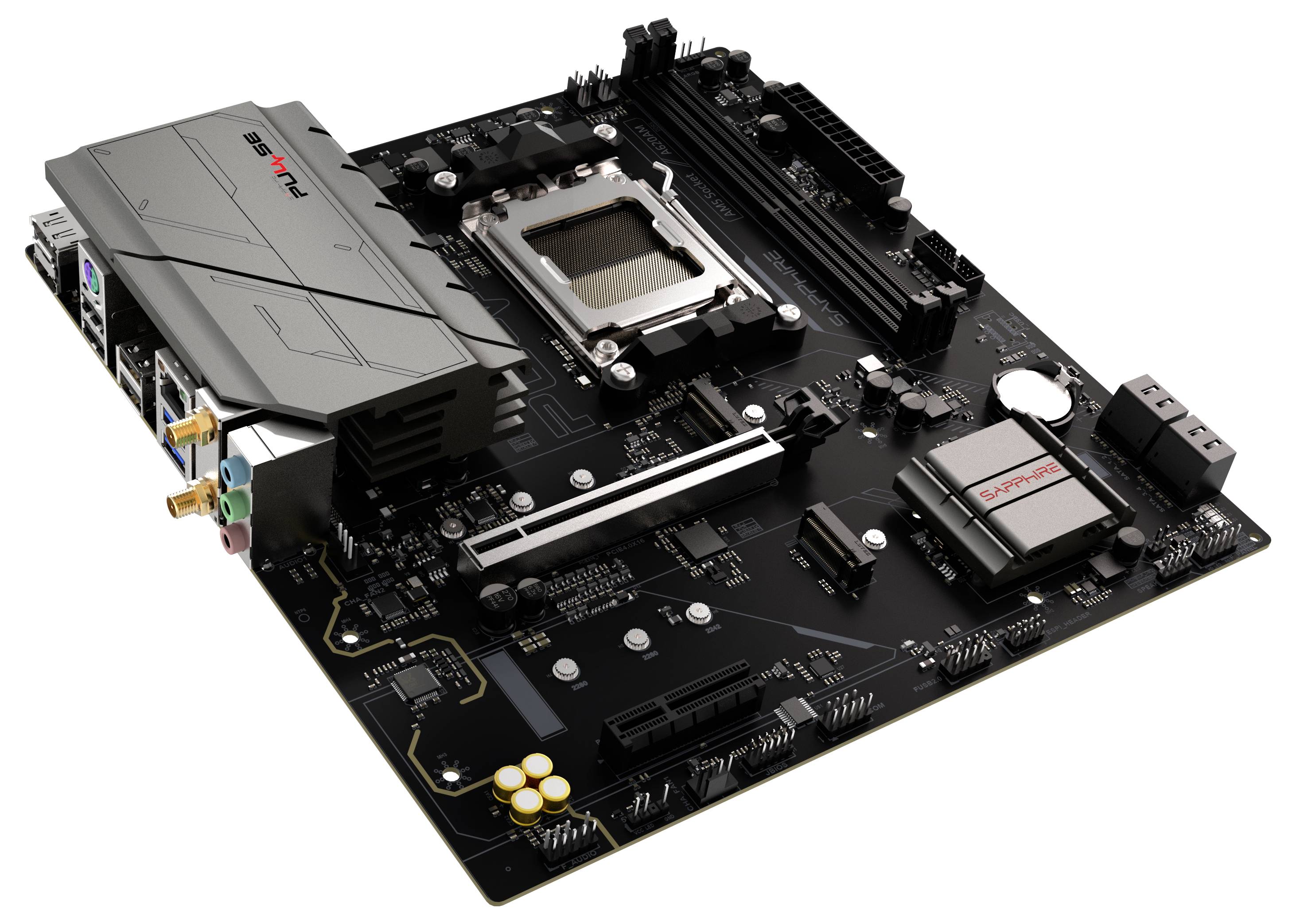 Sapphire 52118-03-40G Mainboard Sockel (PC) AMD® AM5 Formfaktor (Details) Micro-ATX Mainboard-Chipsatz AMD® A620A