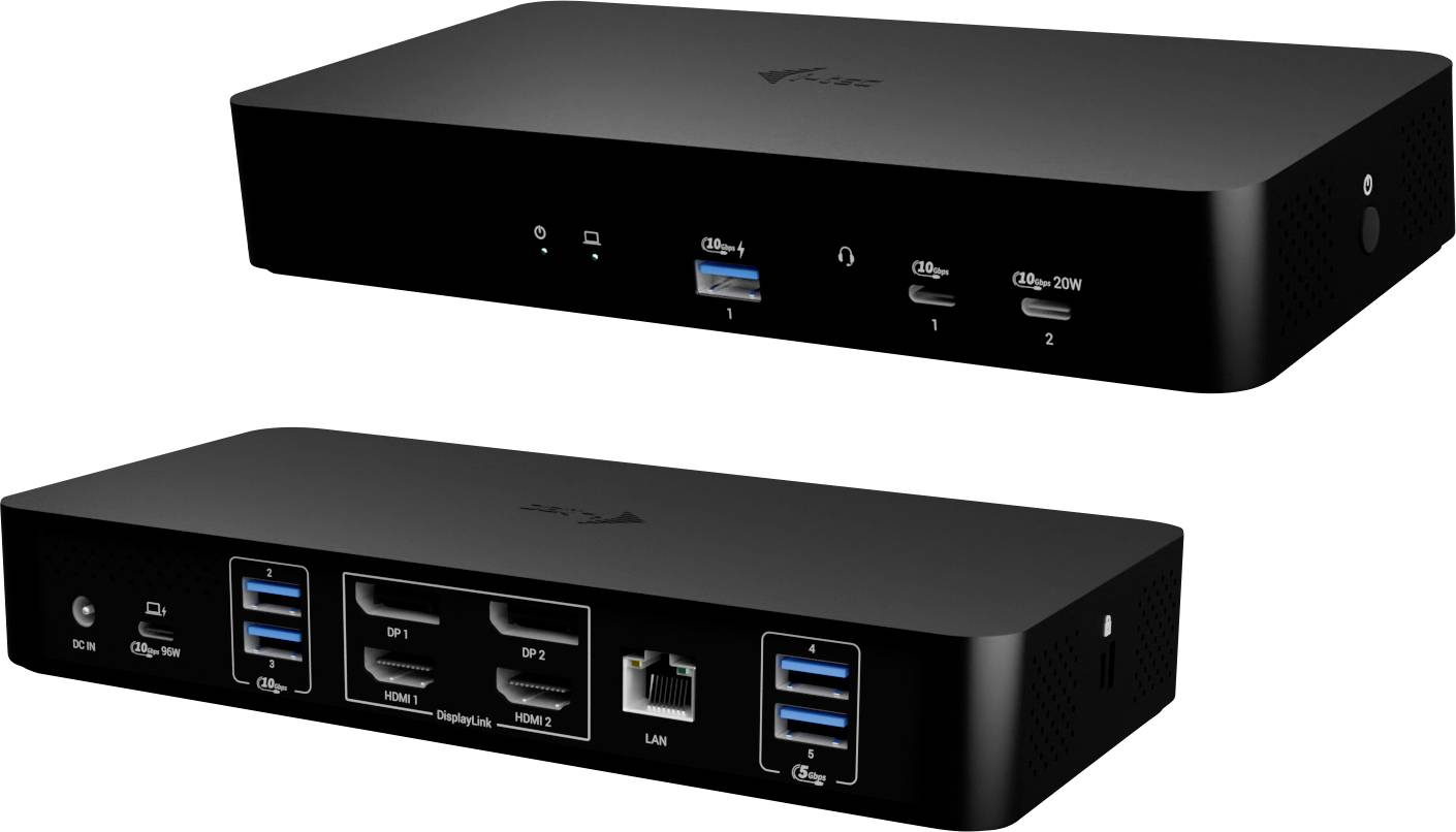 Universal Intelligent Dual Display Docking Station mit Power Delivery 100W