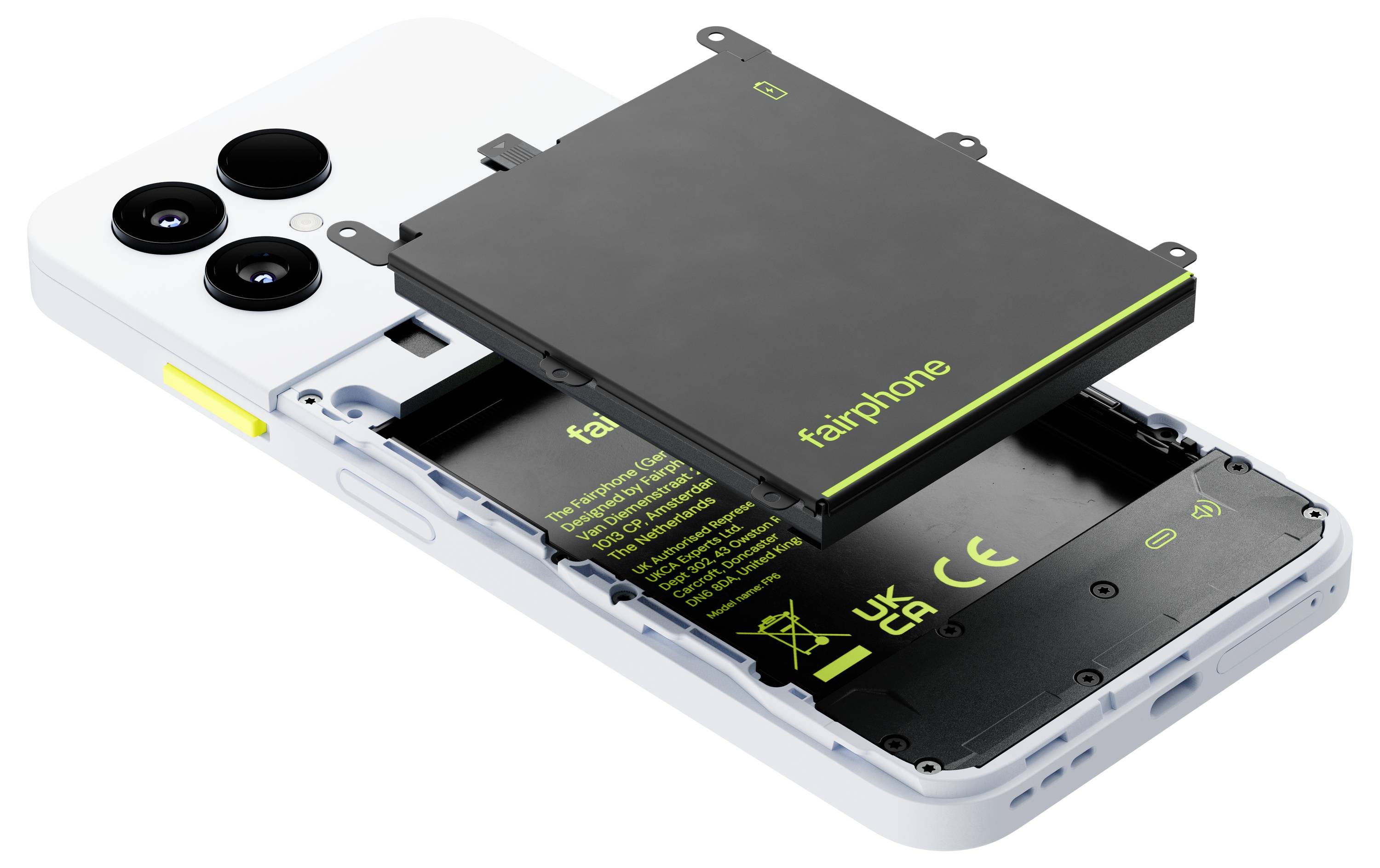 Fairphone Fairphone 6 256 GB Weiß EEK A (A - G) 16 cm (6.31 Zoll) Smartphone