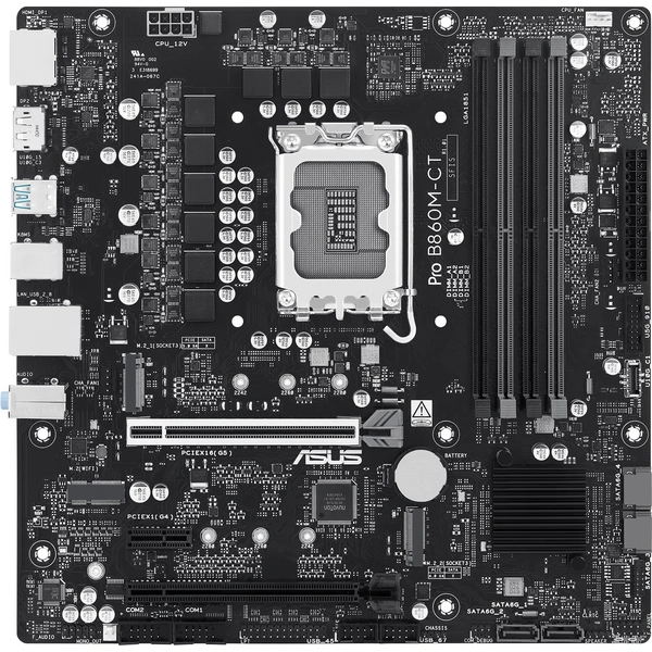 Asus PRO B860M-CT-CSM Mainboard Sockel (PC) Intel® LGA 1851 Formfaktor (Details) Micro-ATX Mainboard-Chipsatz Intel® B860 Asus PRO B860M-CT-CSM Mainboard Sockel (PC) Intel® LGA 1851 Formfaktor (Details) Micro-ATX Mainboard-Chipsatz Intel® B860