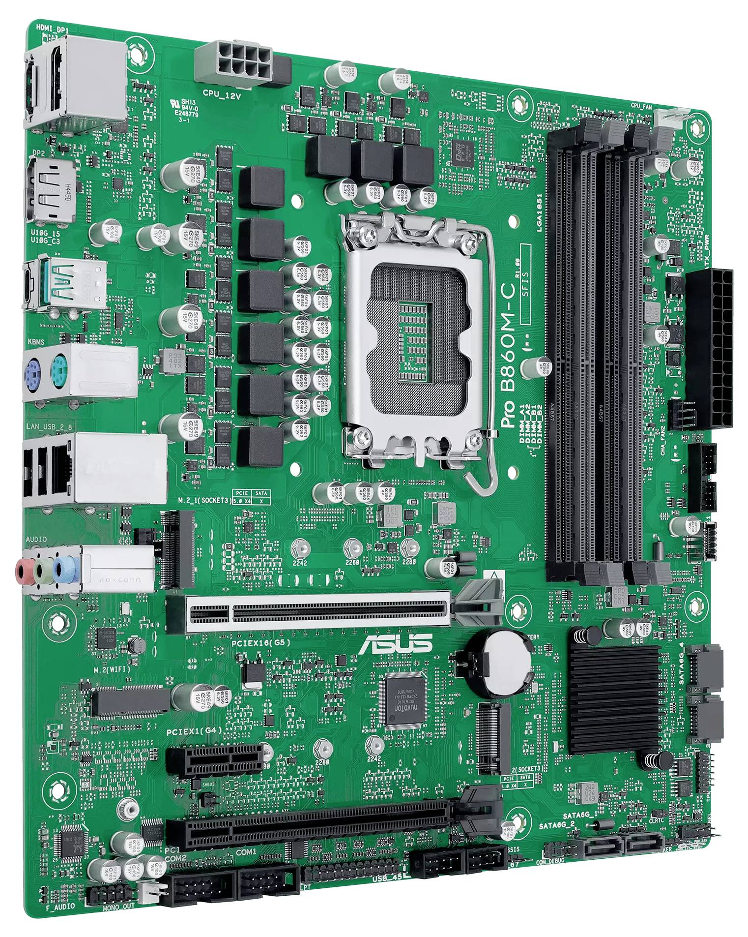 Asus PRO B860M-C-CSM Mainboard Sockel (PC) Intel® LGA 1851 Formfaktor (Details) Micro-ATX, Mini-ATX Mainboard-Chipsatz Intel® B860