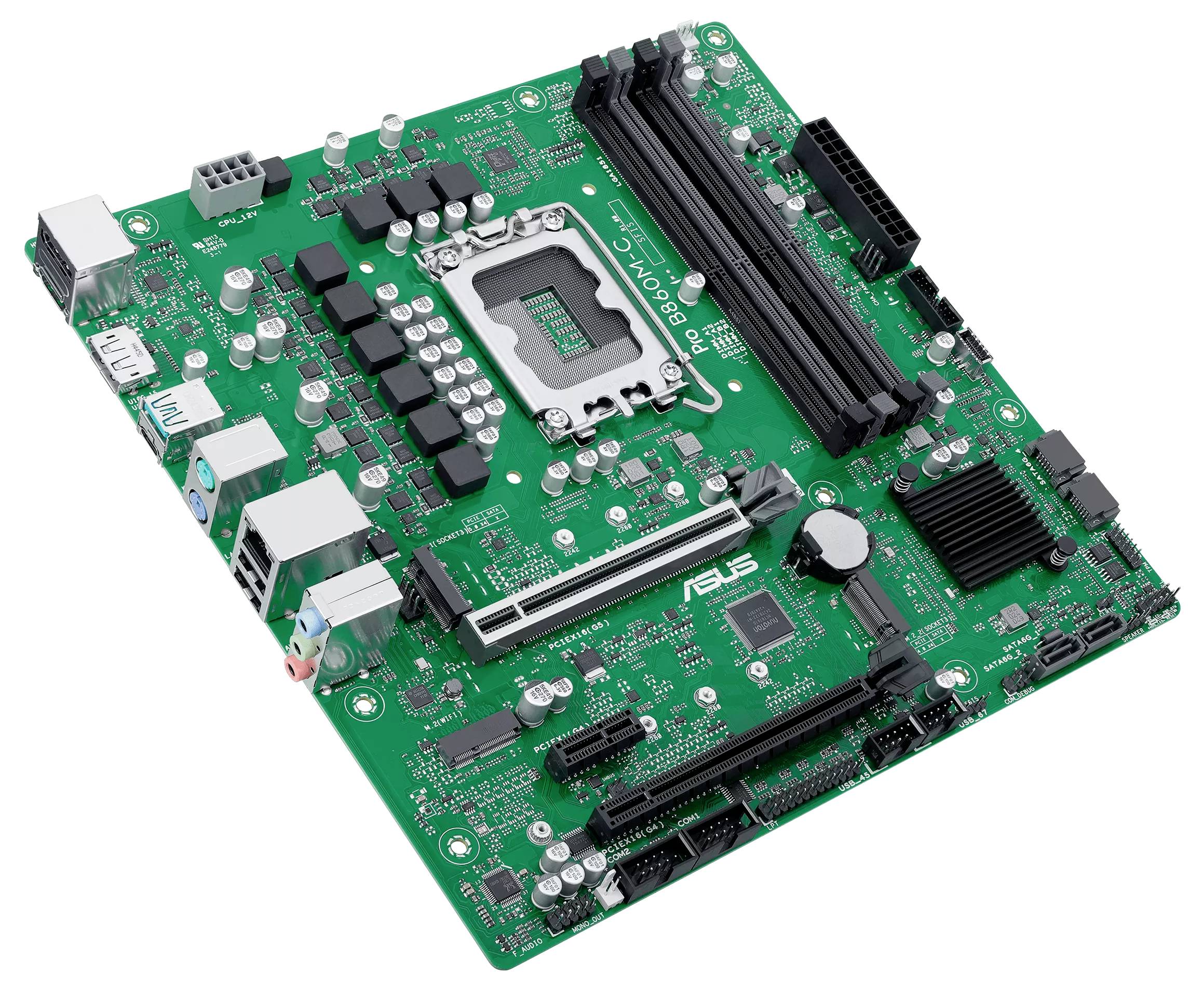 Asus PRO B860M-C-CSM Mainboard Sockel (PC) Intel® LGA 1851 Formfaktor (Details) Micro-ATX, Mini-ATX Mainboard-Chipsatz Intel® B860