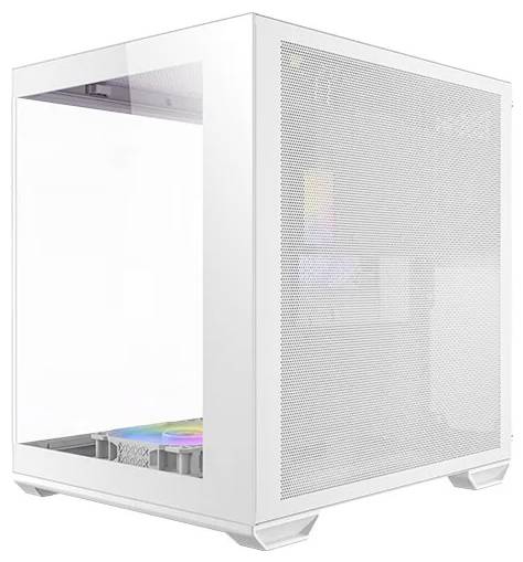Antec 0-761345-10218-6 Mini-Tower PC-Gehäuse Weiß 3 vorinstallierte Lüfter, Seitenfenster