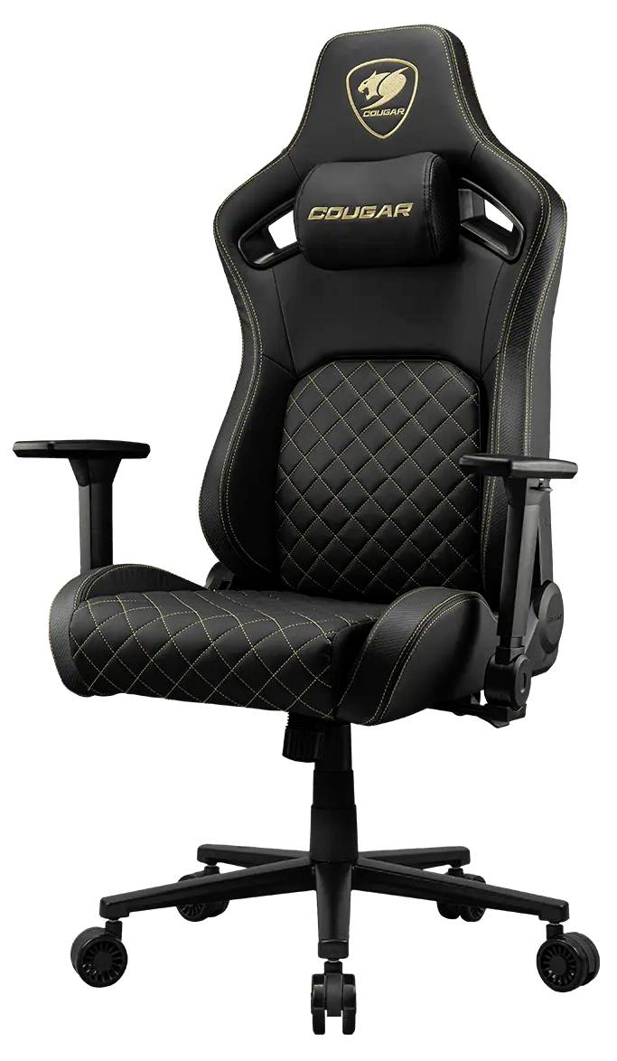 Cougar 3MDFLGLB.0001 Gaming-Stuhl Schwarz, Gold