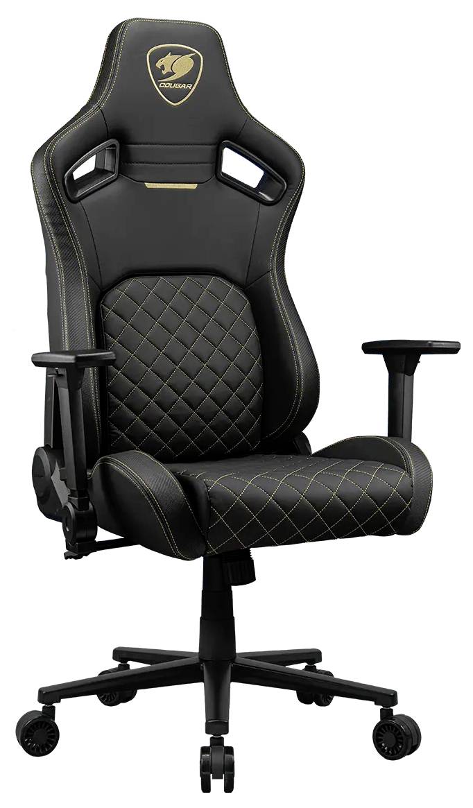 Cougar 3MDFLGLB.0001 Gaming-Stuhl Schwarz, Gold