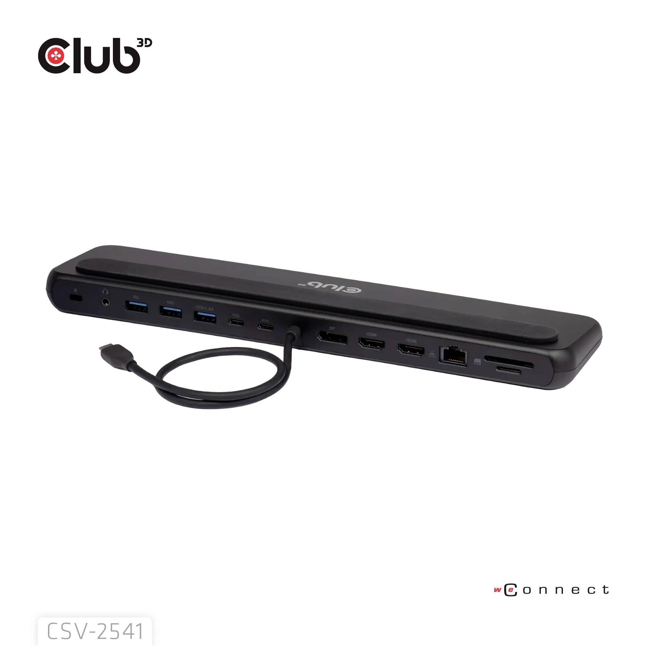 Club3D USB-C® Dockingstation CSV-2541 USB-C® Power Delivery