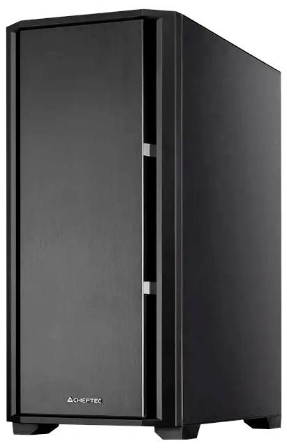 Chieftec AS-02B-TG-OP Midi-Tower PC-Gehäuse Schwarz 1 vorinstallierter Lüfter, Seitenfenster