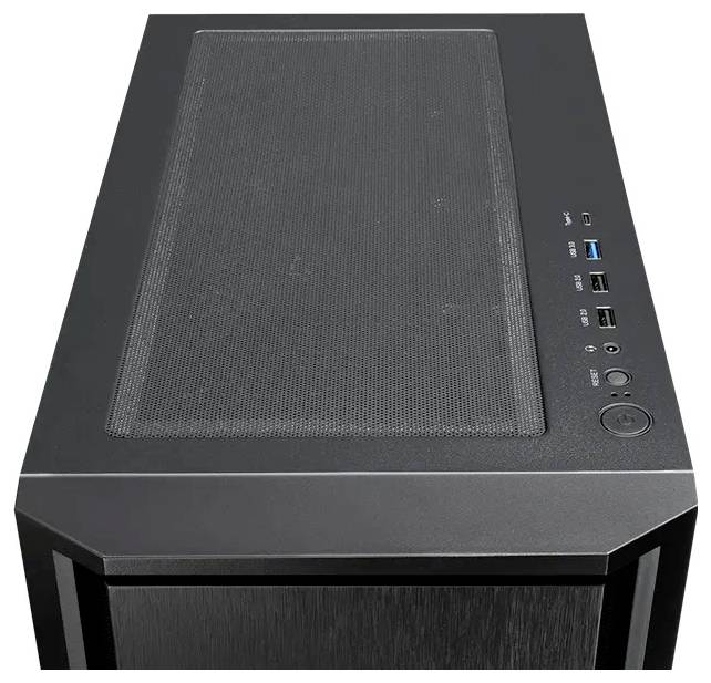 Chieftec AS-02B-TG-OP Midi-Tower PC-Gehäuse Schwarz 1 vorinstallierter Lüfter, Seitenfenster