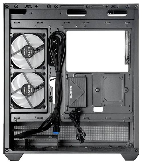 Chieftec GT-01B-OP Midi-Tower PC-Gehäuse Schwarz 3 vorinstallierte Lüfter, Seitenfenster