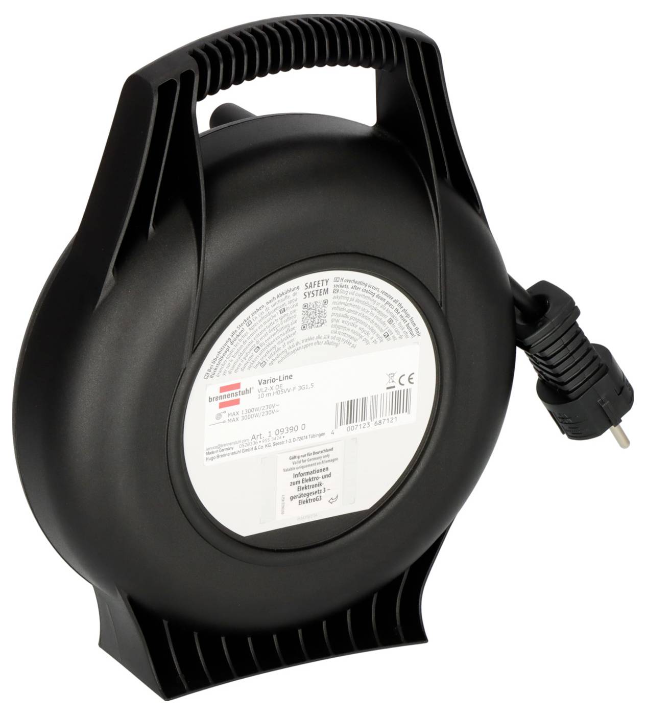 Brennenstuhl 1093900 Kabeltrommel 10m