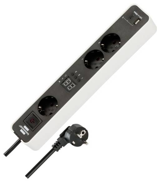 Brennenstuhl 1153230026 Steckdosenleiste Schwarz, Weiß 1St.