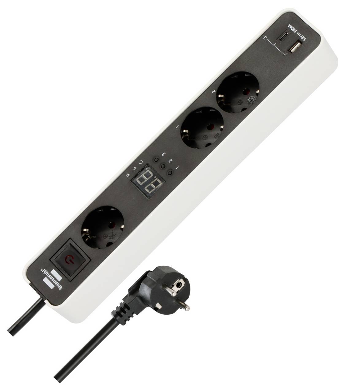 Brennenstuhl 1153230026 Steckdosenleiste Schwarz, Weiß 1St.