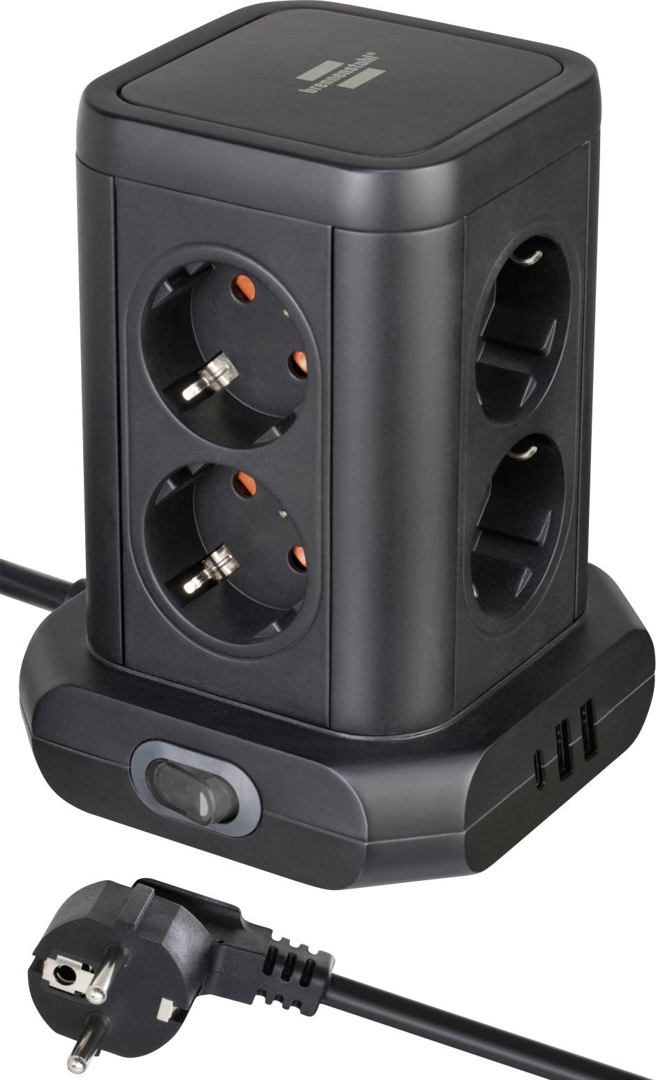 Brennenstuhl 1153560010 Steckdosenturm Schwarz 1 St.