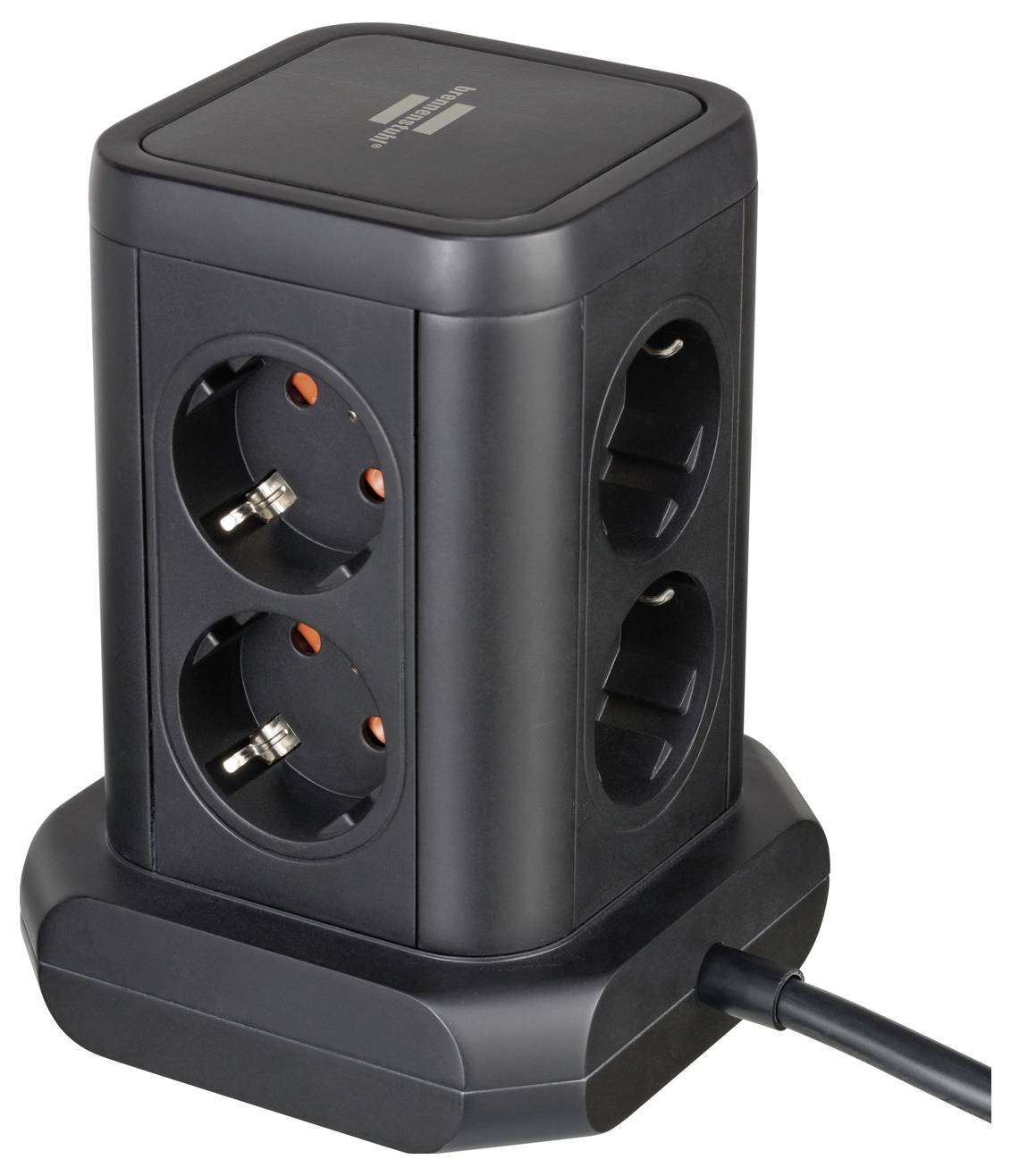 Brennenstuhl 1153560010 Steckdosenturm Schwarz 1St.