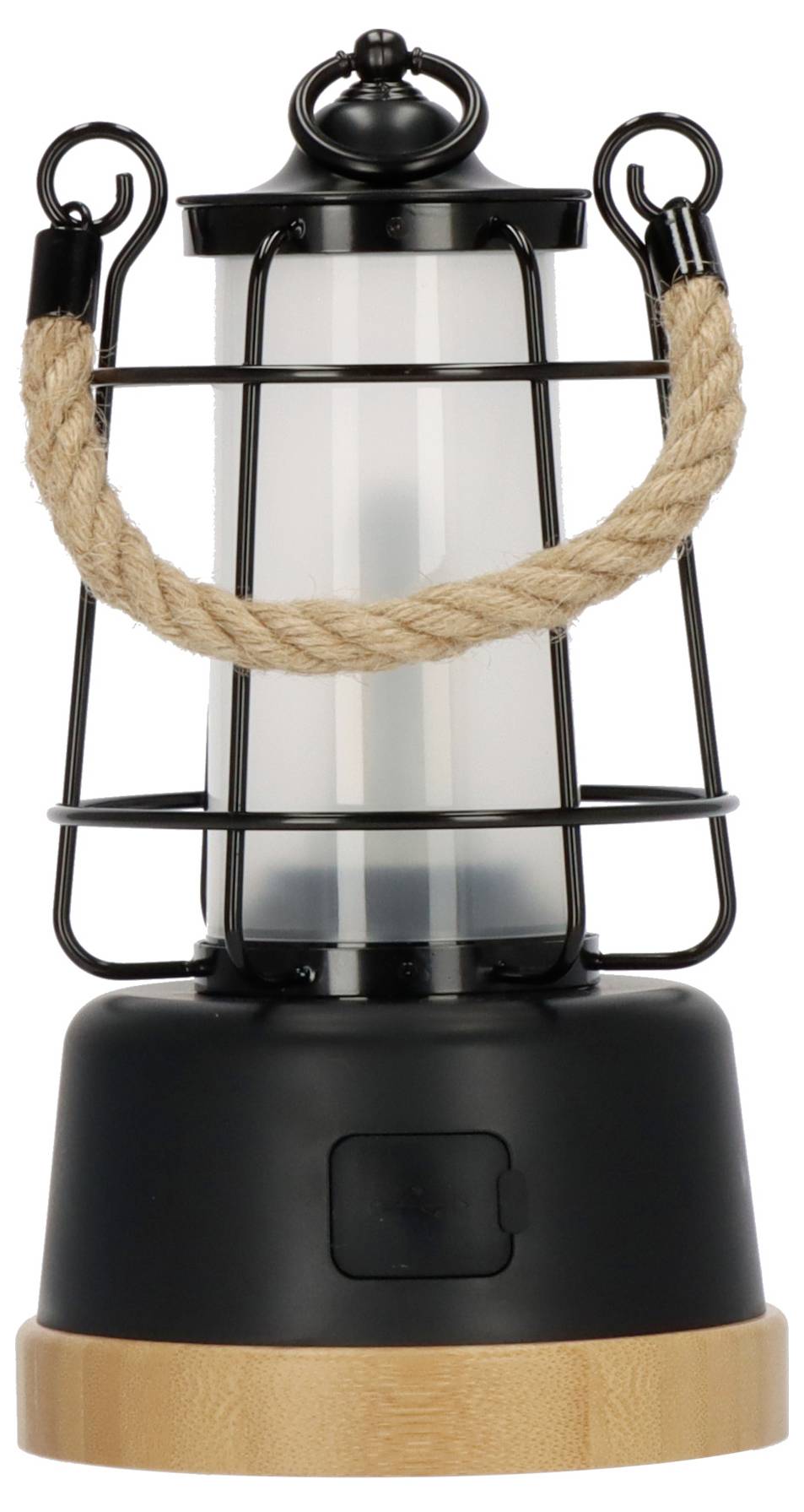 Brennenstuhl 1171800010 Camping-Laterne, Camping-Leuchte 350lm akkubetrieben 570g Schwarz, Holz