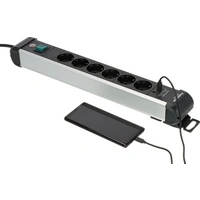 Brennenstuhl 1391030611 Steckdosenleiste mit Schalter Schwarz, Silber 1St. Brennenstuhl 1391030611 Steckdosenleiste mit Schalter Schwarz, Silber 1St.