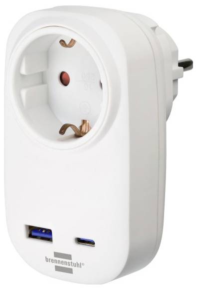 Brennenstuhl 1508210010 Schutzkontakt-Steckdose (Typ F) Weiß
