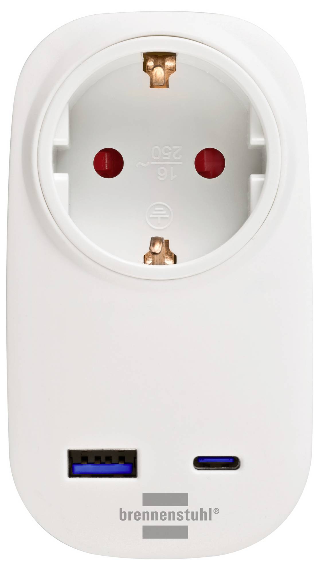 Brennenstuhl 1508210010 Schutzkontakt-Steckdose (Typ F) Weiß