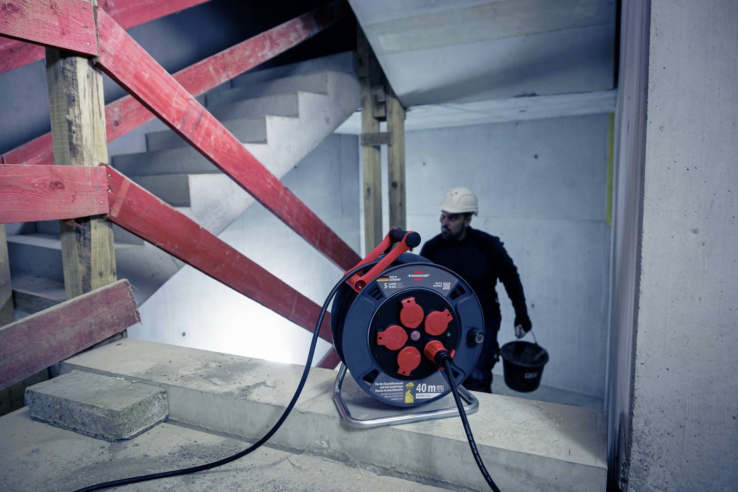 Brennenstuhl 9231400101 Kabeltrommel 40m Schwarz
