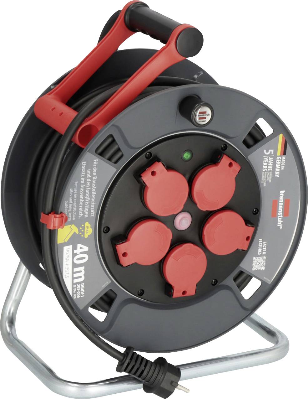 Brennenstuhl 9231400101 Kabeltrommel 40m Schwarz